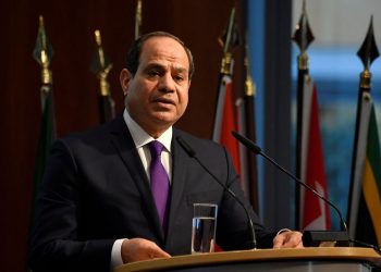 الرئيس المصري يرحب بإعلان وقف إطلاق النار في ليبيا