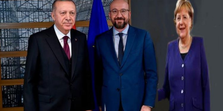 لقاء ثلاثي بين أردوغان وميركل ورئيس المجلس الأوروبي