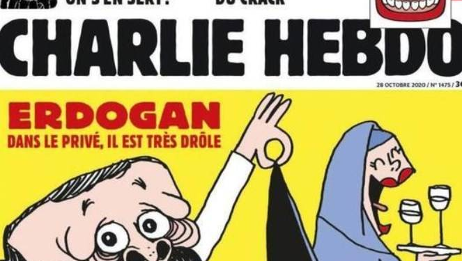 “شارلي إبدو” تثير غضب أردوغان برسم كاريكاتوري مهين