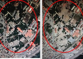 أردوغان يقطع أشجار قصر طوبكابي التاريخي