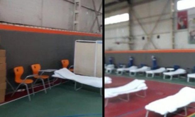 تحويل صالة رياضية إلى مستشفى ميداني في إزمير