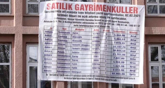 هيئة الضمان التركية تبيع عقاراتها بعد تسجيل عجز 50 مليار ليرة