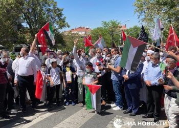 تضامنًا مع الفلسطينين احتجاجات في عموم تركيا ودعوات للتدخّل العسكري