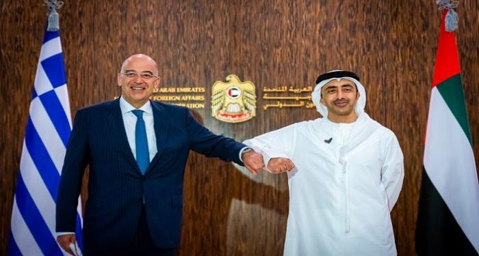 وزير خارجية اليونان يشيد بالعلاقة الإستراتيجية مع الإمارات