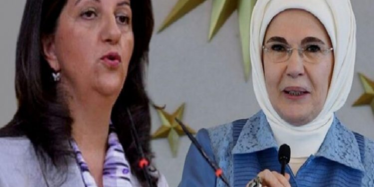 زعيمة حزب الشعوب الديمقراطي تصف أمينة أردوغان بـ”الوقحة”