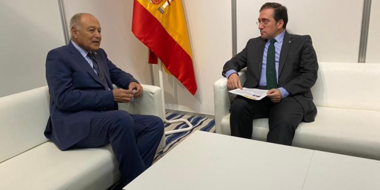 أبو الغيط يطلب من إسبانيا دعم مواقف الجامعة العربية