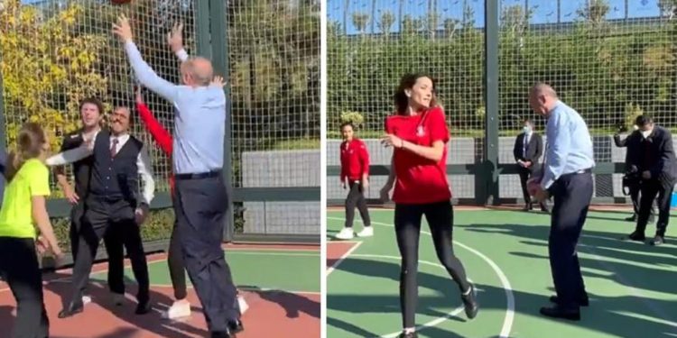 أردوغان يرد على الشائعات بمباراة كرة سلة