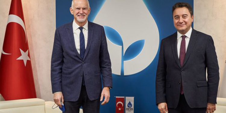 رئيس وزراء اليونان السابق يزور حزبا معارضا في تركيا