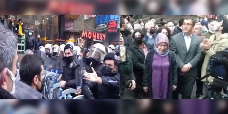 تركيا: الشرطة تعتدي على مؤتمر صحفي للحزب الكردي