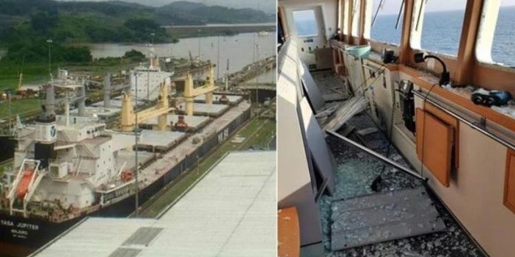 إصابة سفينة تركية في البحر الأسود قبل وصولها إلى روسيا