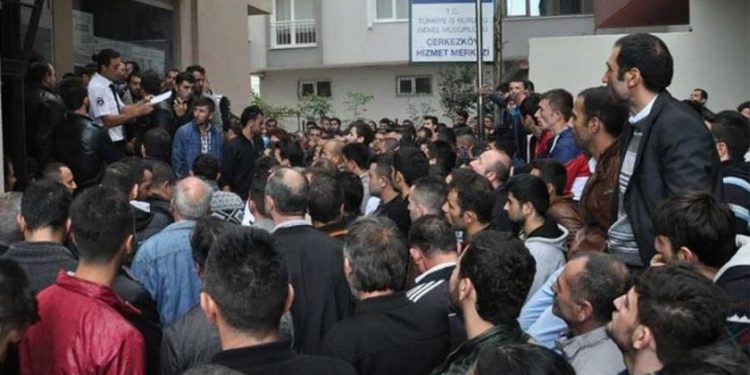 البطالة في تركيا تسجل 3.5 ملايين