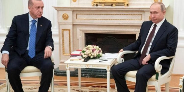 أردوغان يبحث مع بوتين العملية العسكرية في سوريا