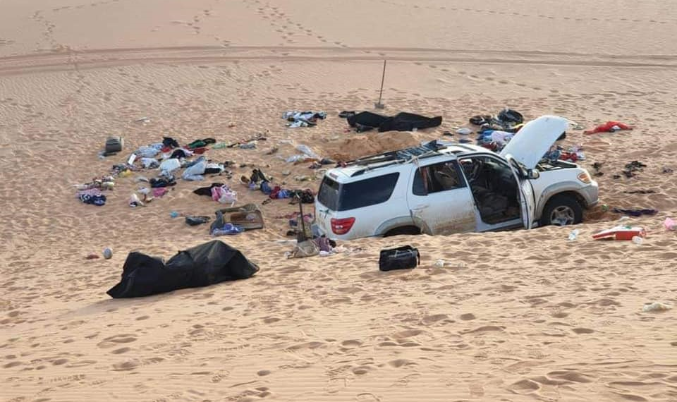 “ليبيا”.. العثور على 20 جثة قضى أصحابها عطشًا في الصحراء قرب حدود “تشاد”