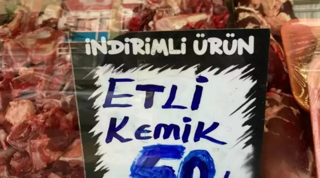 كيلو العظم في تركيا يباع بسعر 50 ليرة!