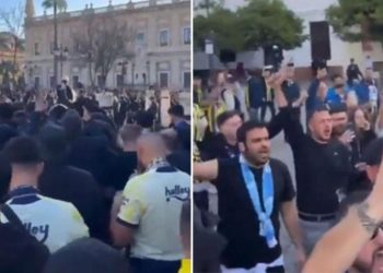 بعد منعهم في تركيا.. جماهير فنربخشه يهتفون من إسبانيا ضد حكومة أردوغان