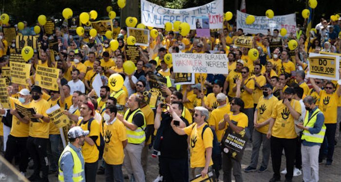 وقفة أمام المحكمة الأوروبية ضد الانتهاكات في تركيا