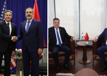 وزير الخارجية التركي يلتقي نظيره الإسرائيلي