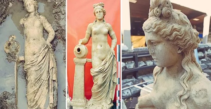 تركيا تعلن اكتشاف تمثال عمره 1800 عاما