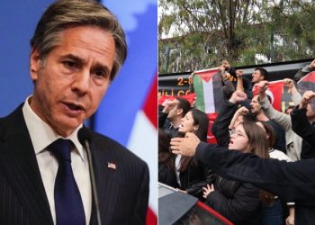 مظاهرة في تركيا ضد زيارة بلينكن