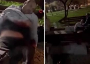 فيديو… تركي يغالبه النوم رغم الطعنات!