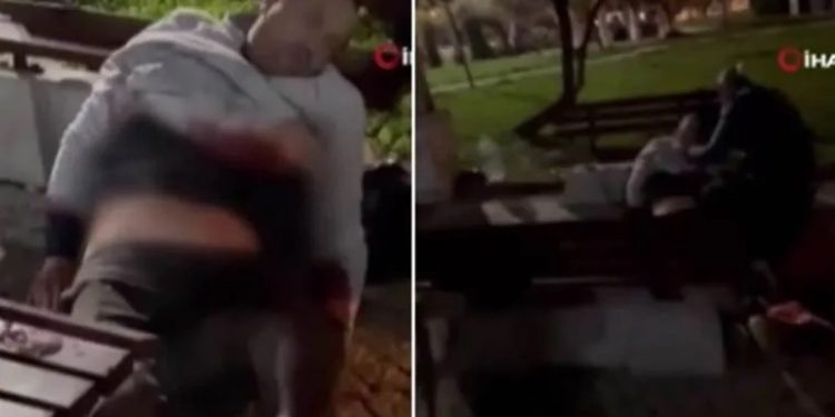 فيديو… تركي يغالبه النوم رغم الطعنات!