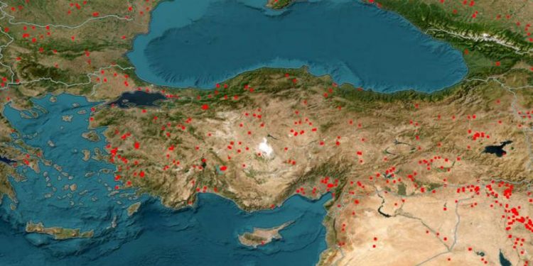 ناسا.. تأثر 5 آلاف هكتار بالحرائق في 3 ولايات