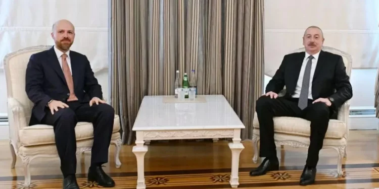 رئيس أذربيجان يستقبل نجل أردوغان