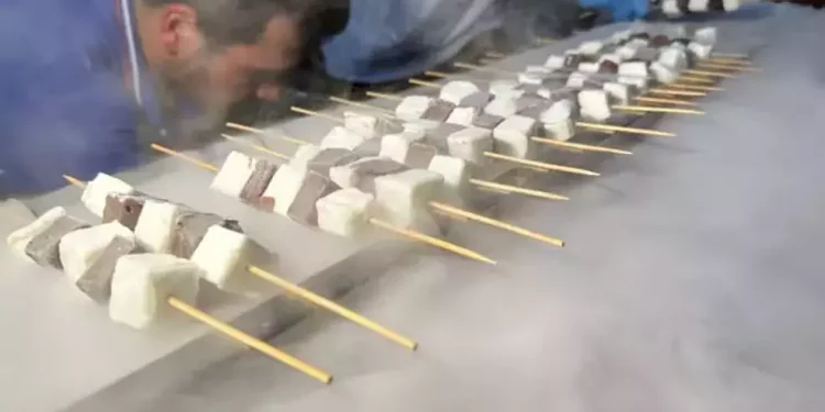 كباب الأيس كريم يجذب الأنظار في أضنة