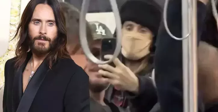 الممثل الأمريكي جاريد ليتو يستقل حافلة عامة في إسطنبول