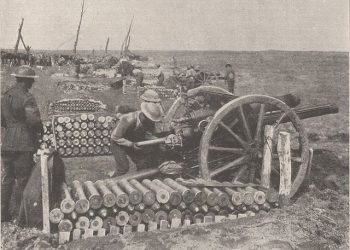 اكتشاف 50 قذيفة مدفعية من الحرب العالمية الأولى