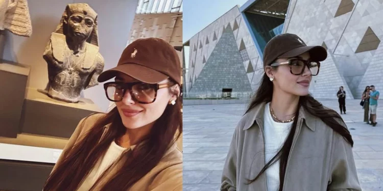 ممثلة تركية تحتفل بعيد ميلادها في مصر