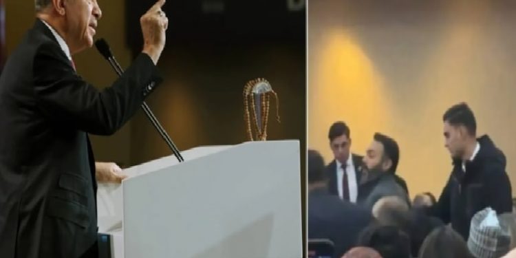 اعتقال شباب قاطعوا أردوغان احتجاجا على استمرار التجارة مع اسرائيل