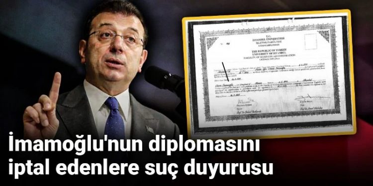 بلاغ ضد رئيس جامعة إسطنبول بسبب إلغاء شهادة إمام أوغلو