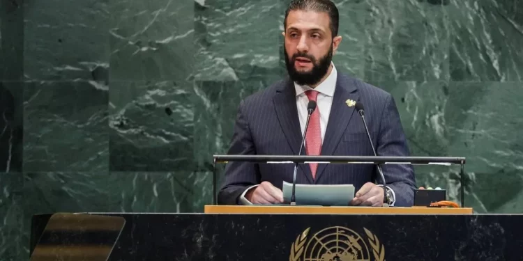 ماذا قال الشرع في خطابه أمام الأمم المتحدة؟