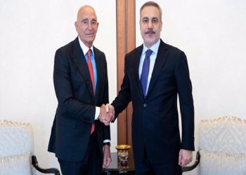 وزير الخارجية التركي يلتقي السفير الأمريكي