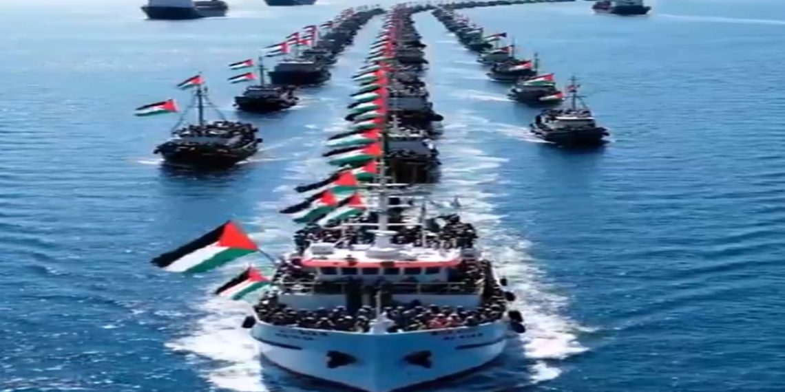 “أسطول الصمود العالمي” يتّجه إلى غزة لكسر الحصار عنها
