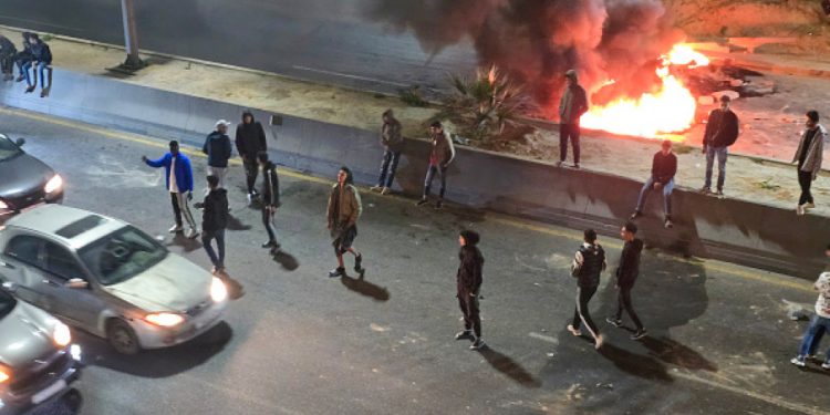 عصيان مدني في طرابلس ومدن غرب ليبيا ضد حكومة الدبيبة