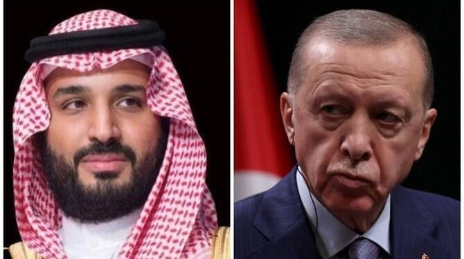 اتصال هاتفي بين أردوغان وولي العهد السعودي